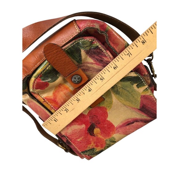 PATRICIA NASH Floral Flap Leather Crossbody Bag Purse - Picture 10 of 16